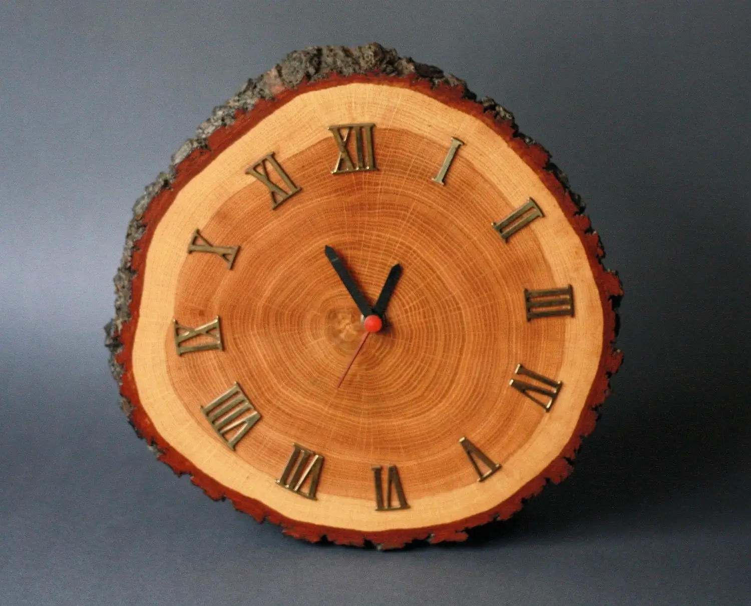 A large, detailed shot of The Redwood clock