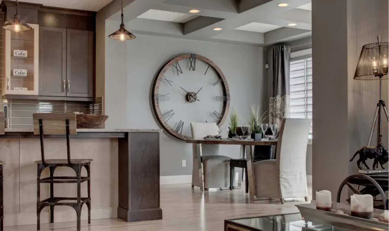 The Slate clock in a modern kitchen